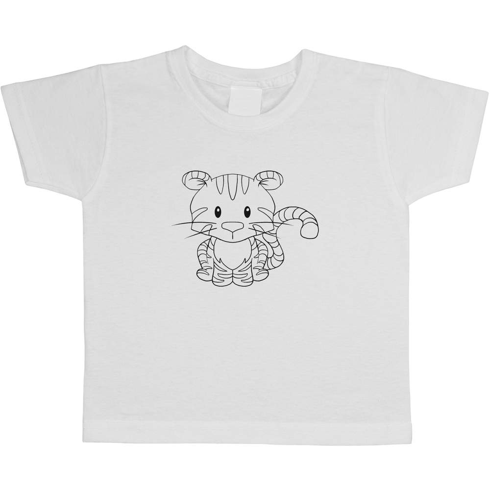 'Tiger' Children's / Kid's Cotton T-Shirts (TS025674)