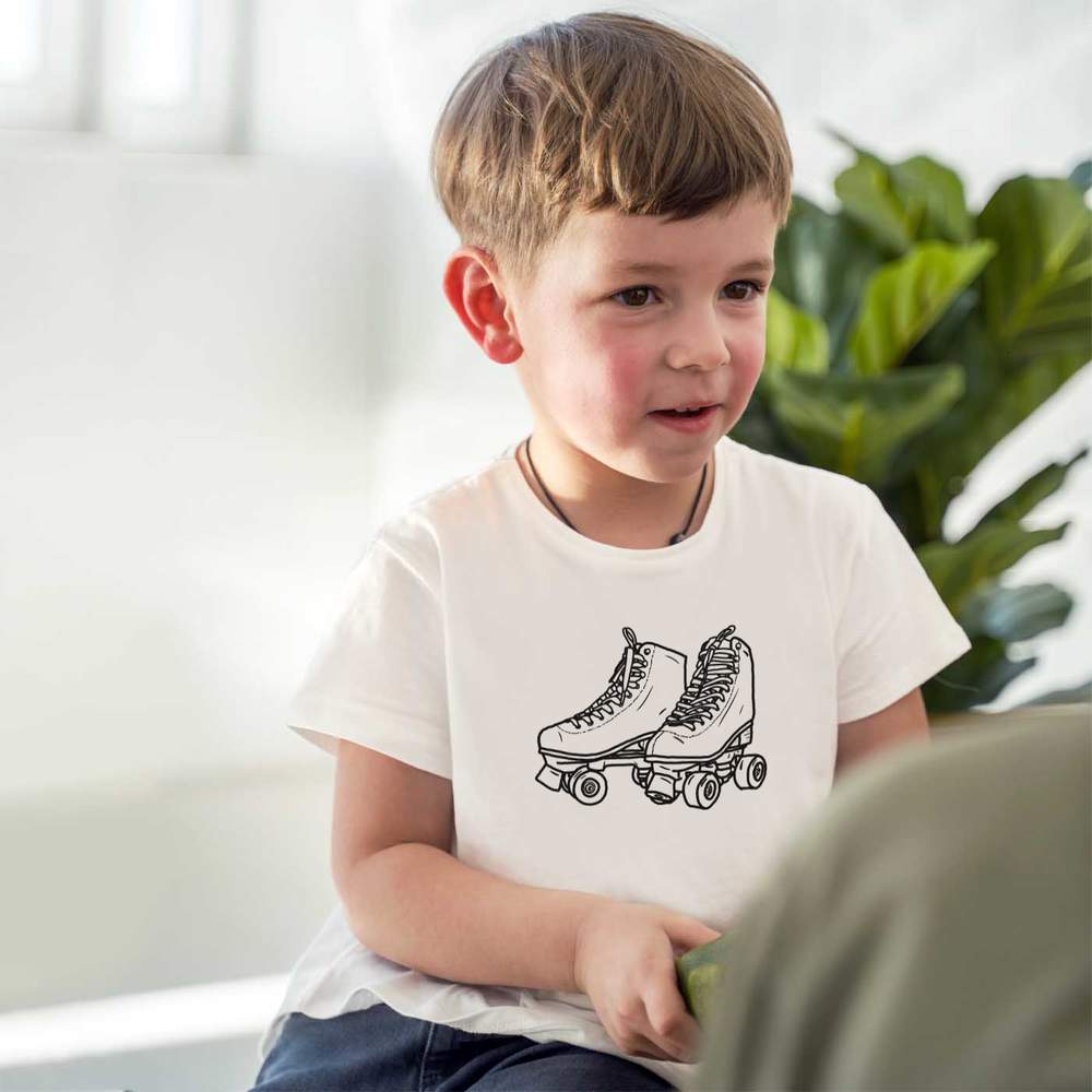 'Roller Skates' Children's / Kid's Cotton T-Shirts (TS025747) - Picture 5 of 9