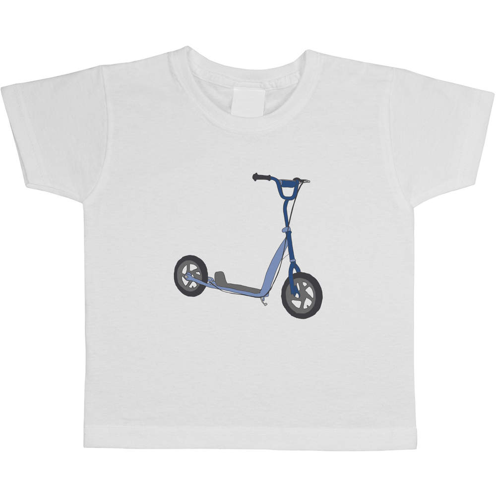 'Scooter' Kids Cotton T-Shirt - Graphic Tee / Short Sleeve Top for Boys and Girls (TS027153)