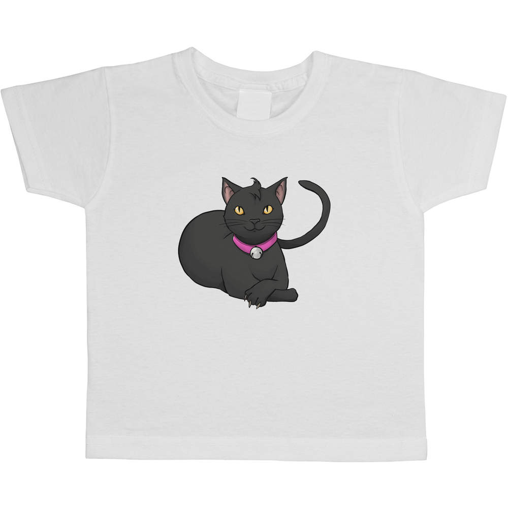 'Black Cat' Children's / Kid's Cotton T-Shirts (TS027907)