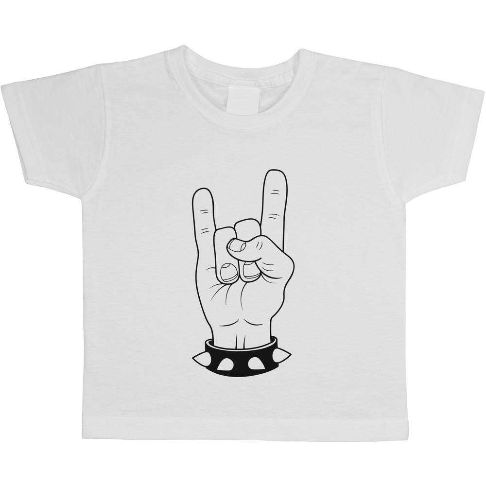 'Rock Hand' Children's / Kid's Cotton T-Shirts (TS029107)