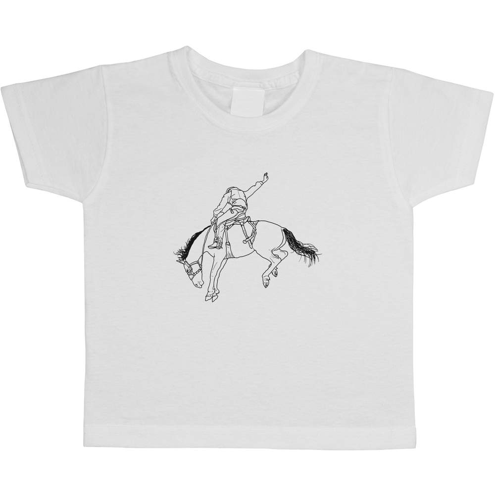 'Rodeo Cowboy' Children's / Kid's Cotton T-Shirts (TS029426)
