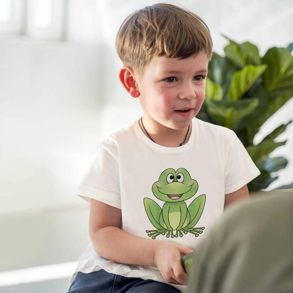 'Happy Frog' Children's / Kid's Cotton T-Shirts (TS029662) - Picture 5 of 9