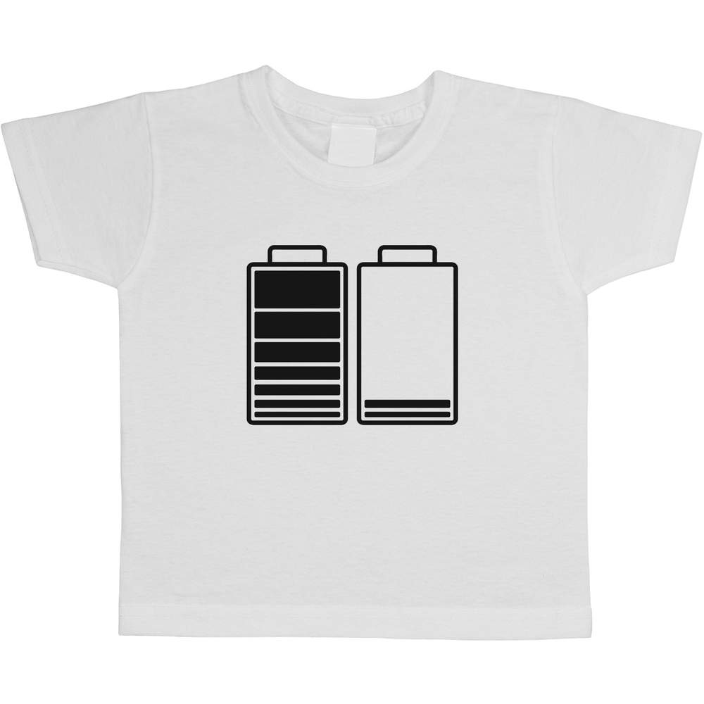 'Low & Full Battery Symbols' Children's / Kid's Cotton T-Shirts (TS030053)