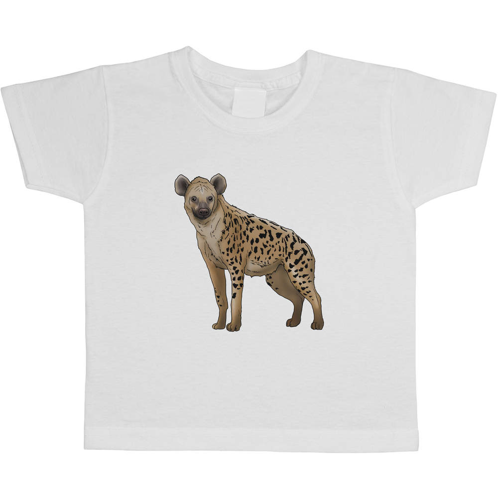 'Hyena' Kids Cotton T-Shirt - Graphic Tee / Short Sleeve Top for Boys and Girls (TS030127)