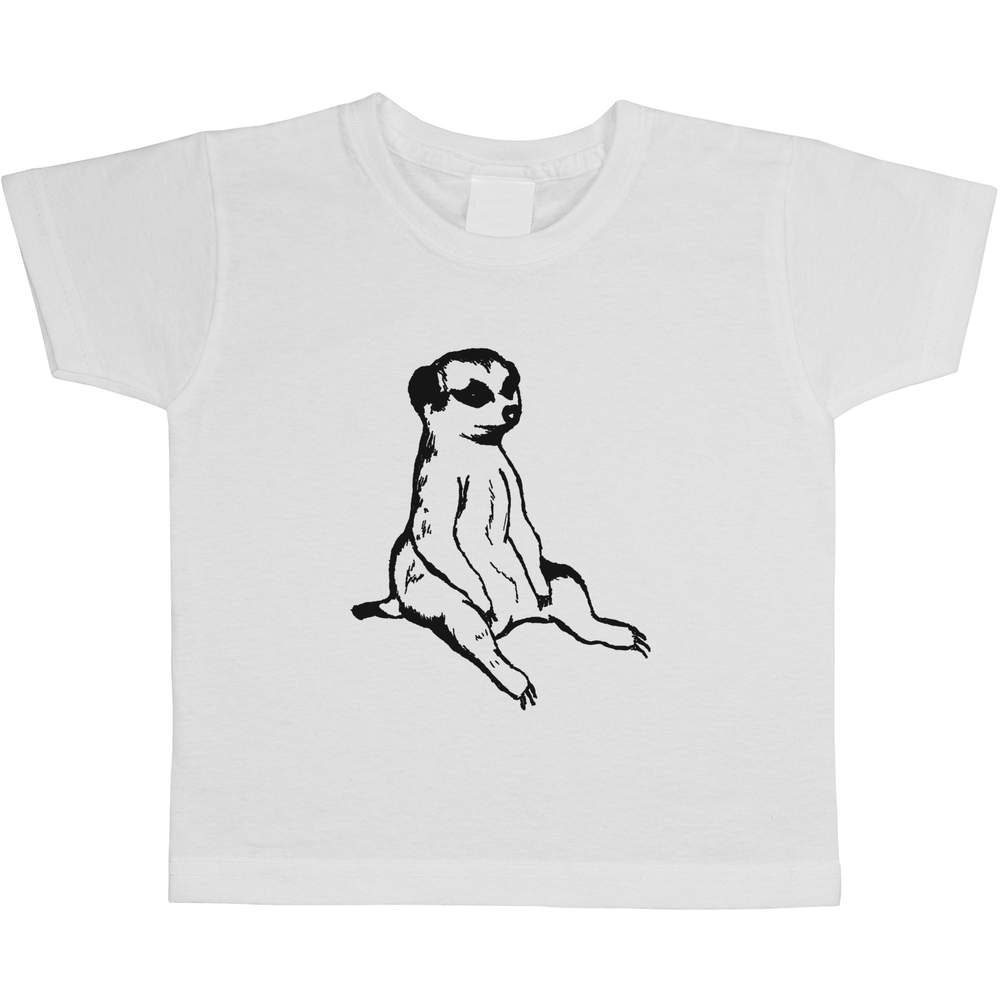 'Sitting Meerkat' Children's / Kid's Cotton T-Shirts (TS034502)