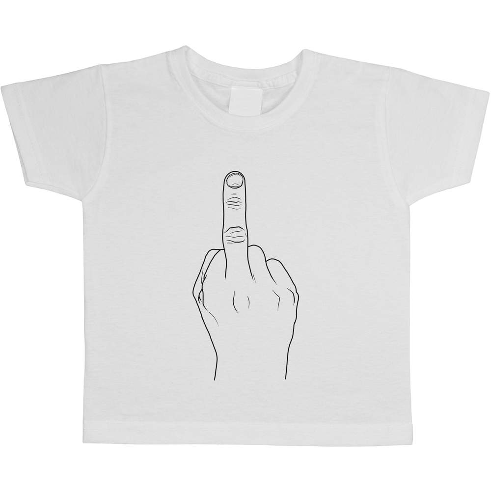 'Middle Finger' Children's / Kid's Cotton T-Shirts (TS035470)