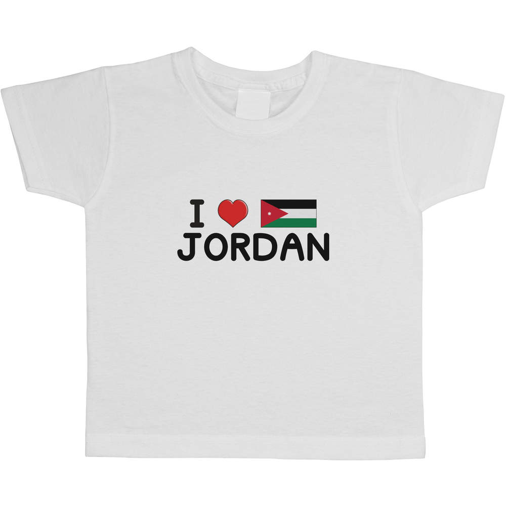 'I Love Jordan' Children's / Kid's Cotton T-Shirts (TS033199)