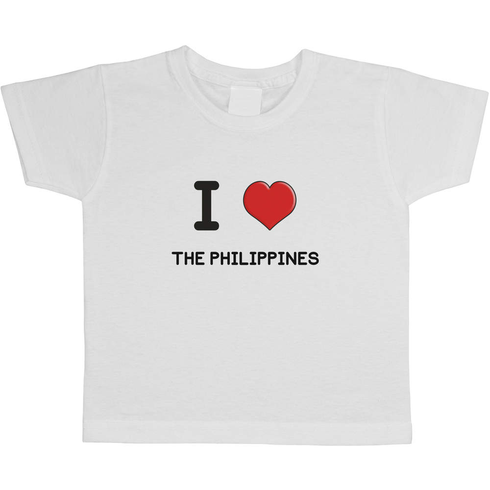 'I Love The Philippines' Children's / Kid's Cotton T-Shirts (TS033906)