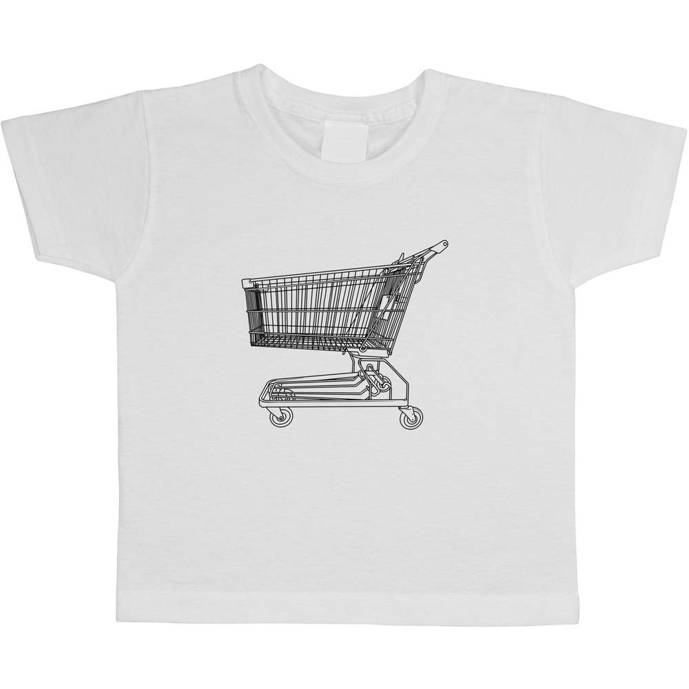 'Shopping Trolley' Children's / Kid's Cotton T-Shirts (TS037969)
