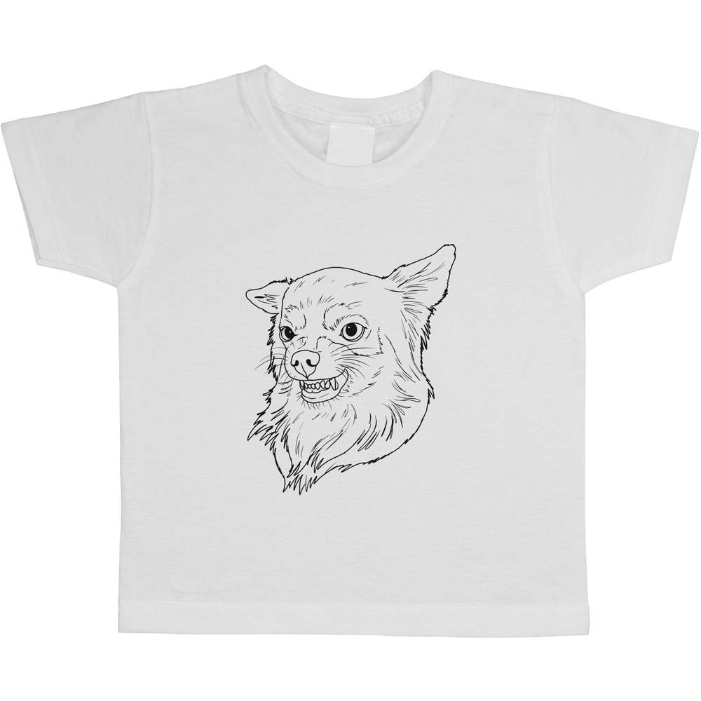 'Angry Chihuahua' Children's / Kid's Cotton T-Shirts (TS038339)