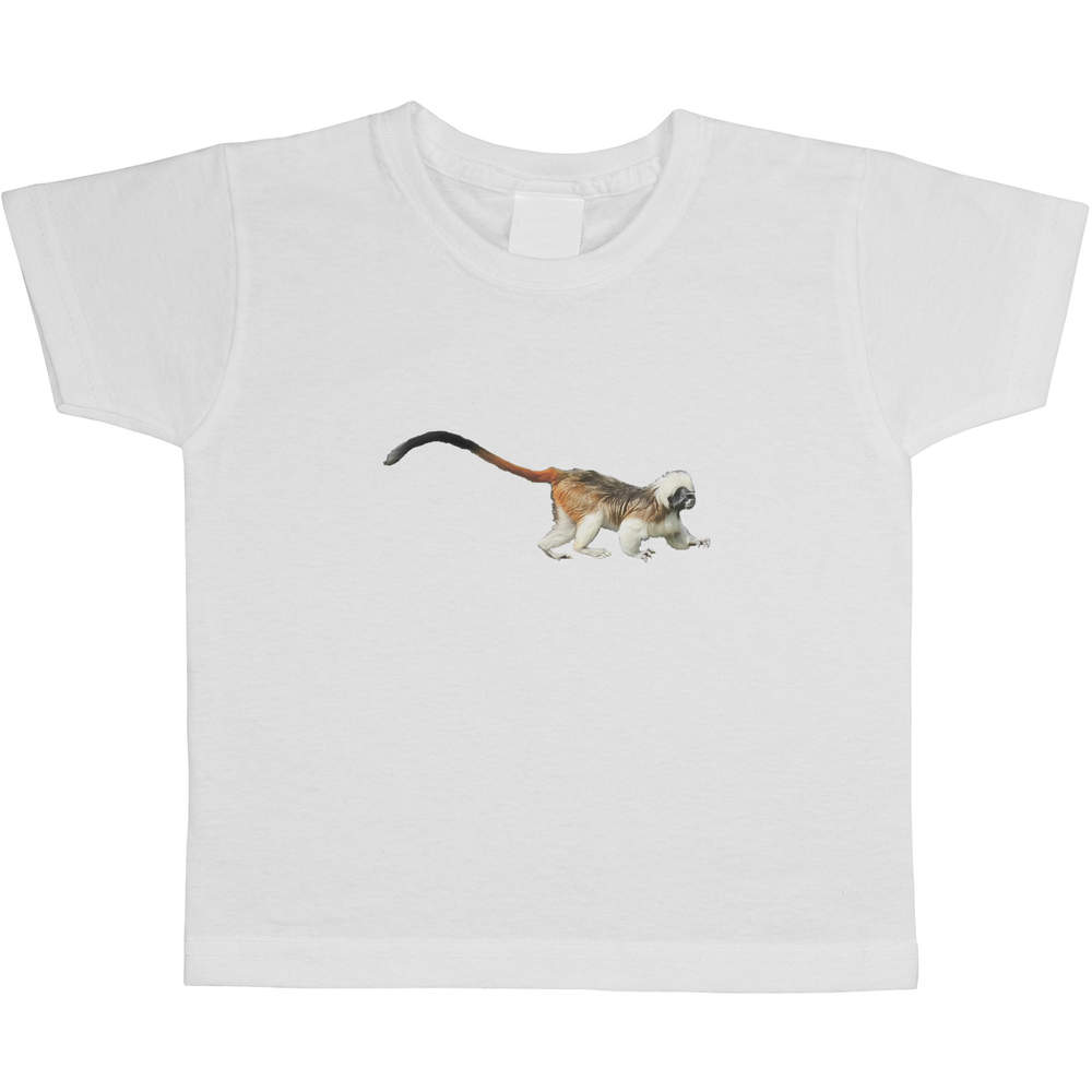 'Cotton-top Tamarin' Kids Cotton T-Shirt - Graphic Tee / Short Sleeve Top for Boys and Girls (TS043654)