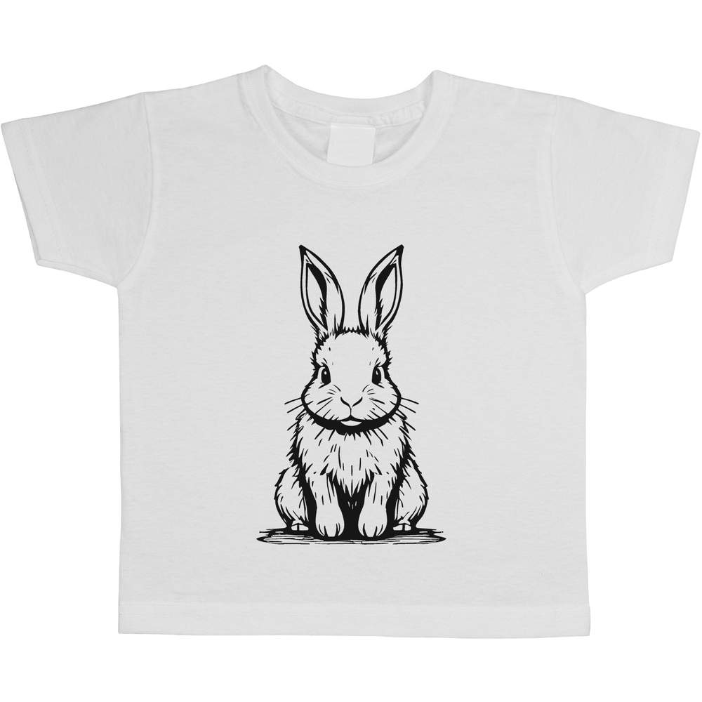 'Serious Rabbit' Children's / Kid's Cotton T-Shirts (TS044053)