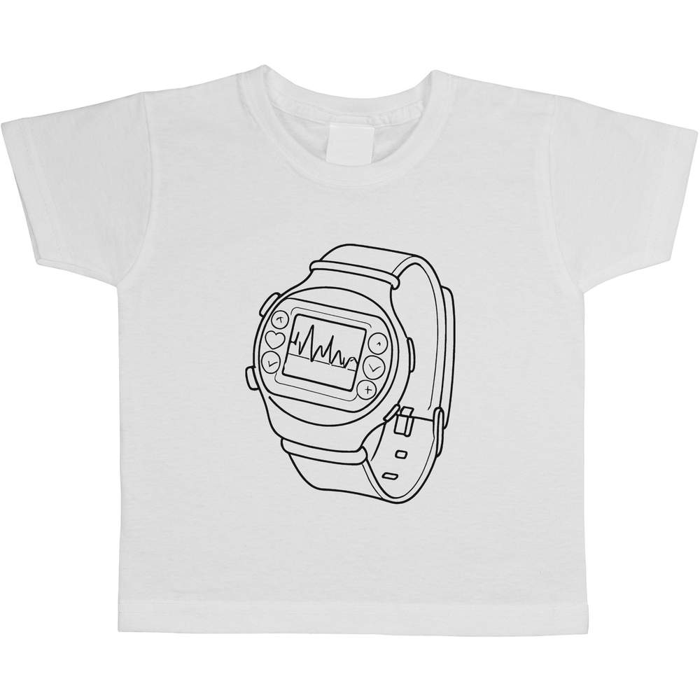 'Smart Watch Monitor' Children's / Kid's Cotton T-Shirts (TS045116)
