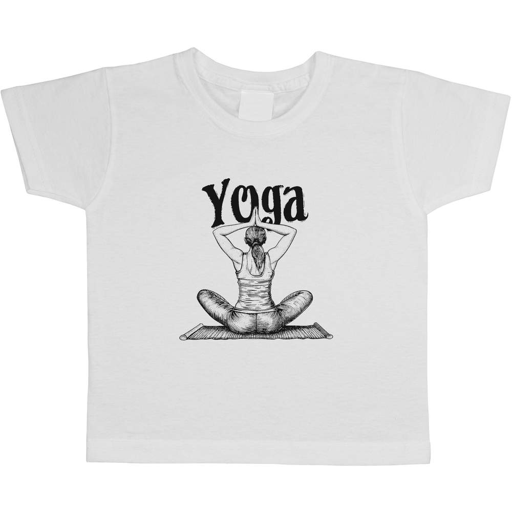 'Yoga with Yogi' Children's / Kid's Cotton T-Shirts (TS045741)