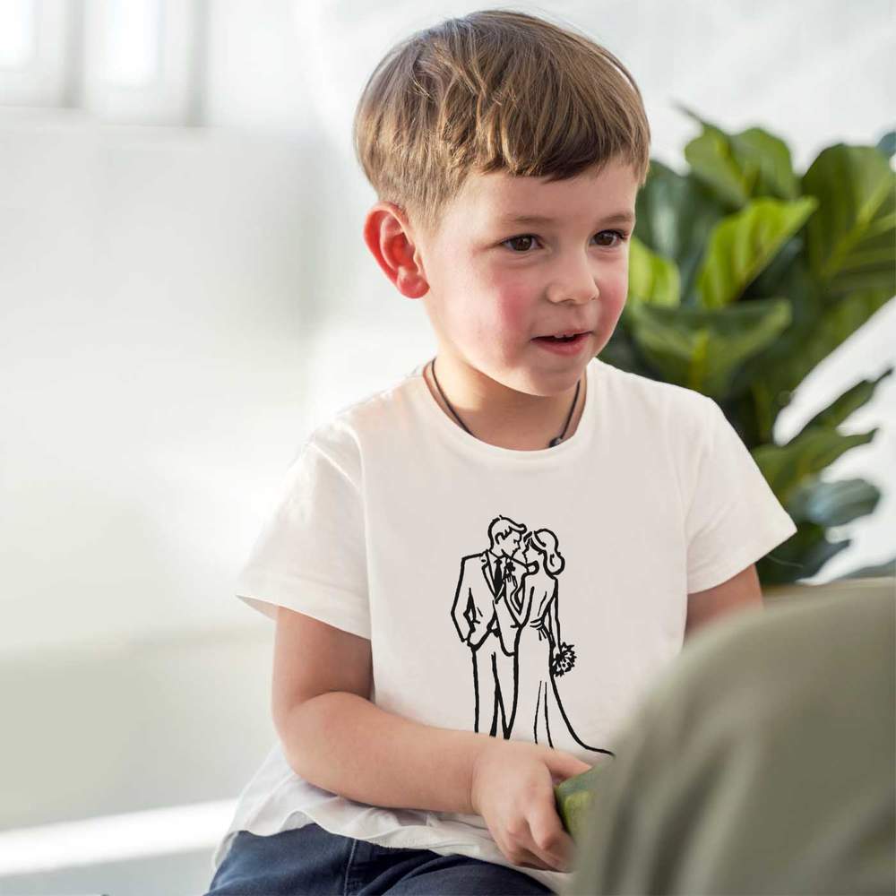 'Loving Wedding Couple' Children's / Kid's Cotton T-Shirts (TS046085) - Picture 5 of 9