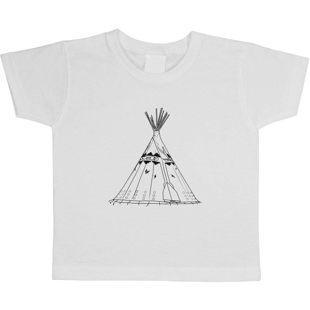 'Native American Tipi' Children's / Kid's Cotton T-Shirts (TS046338)