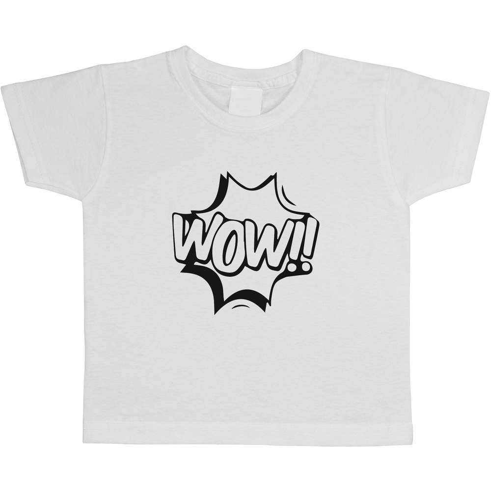'Wow Comic Action Bubble' Children's / Kid's Cotton T-Shirts (TS046893)