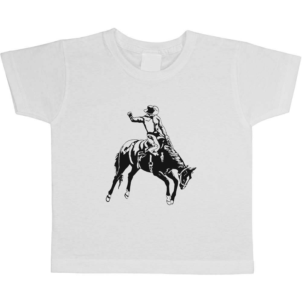 'Rodeo Cowboy' Children's / Kid's Cotton T-Shirts (TS048656)