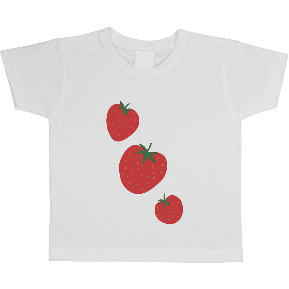 'Three Juicy Strawberries ' Children's / Kid's Cotton T-Shirts (TS053305)