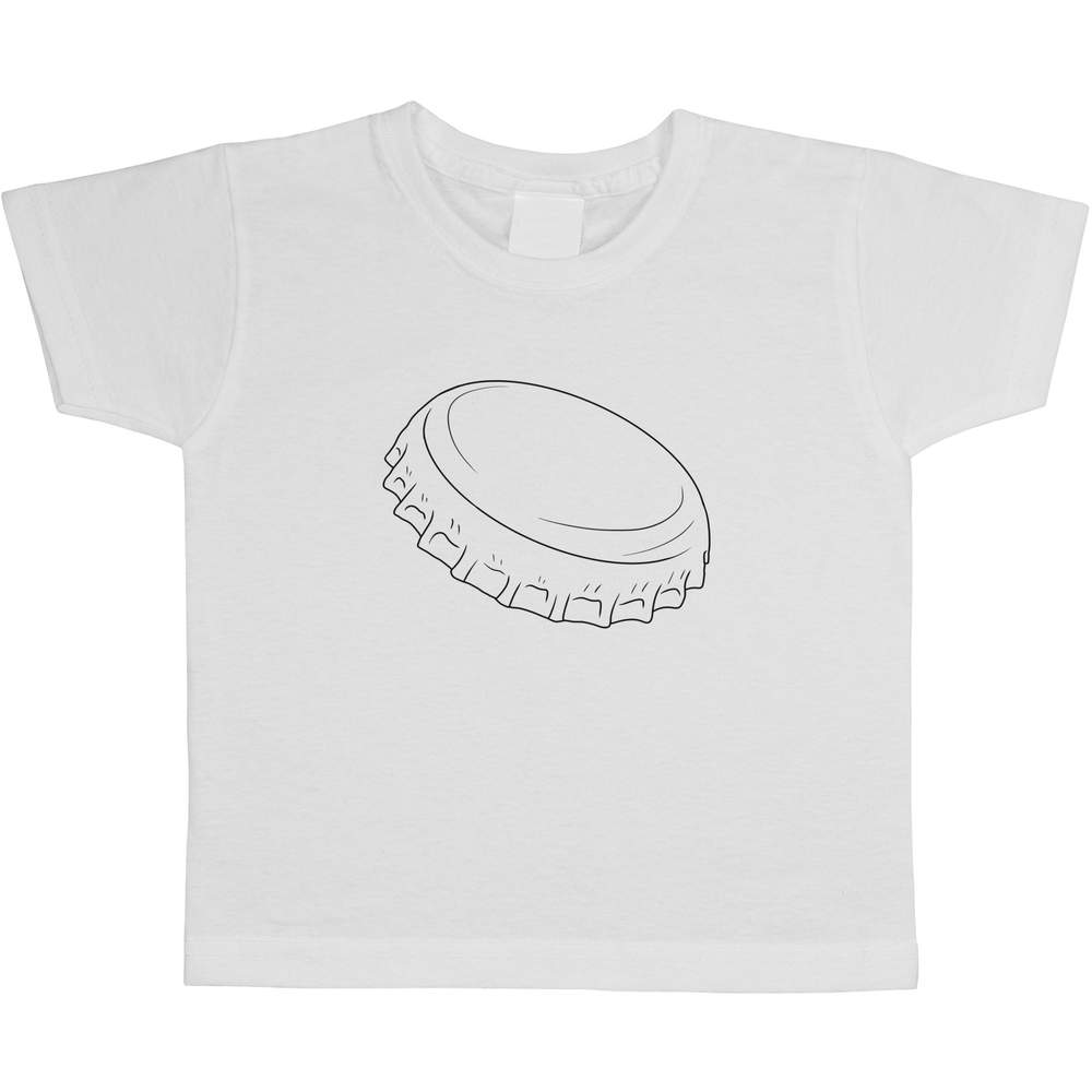 'Simple Bottle Cap' Children's / Kid's Cotton T-Shirts (TS054618)