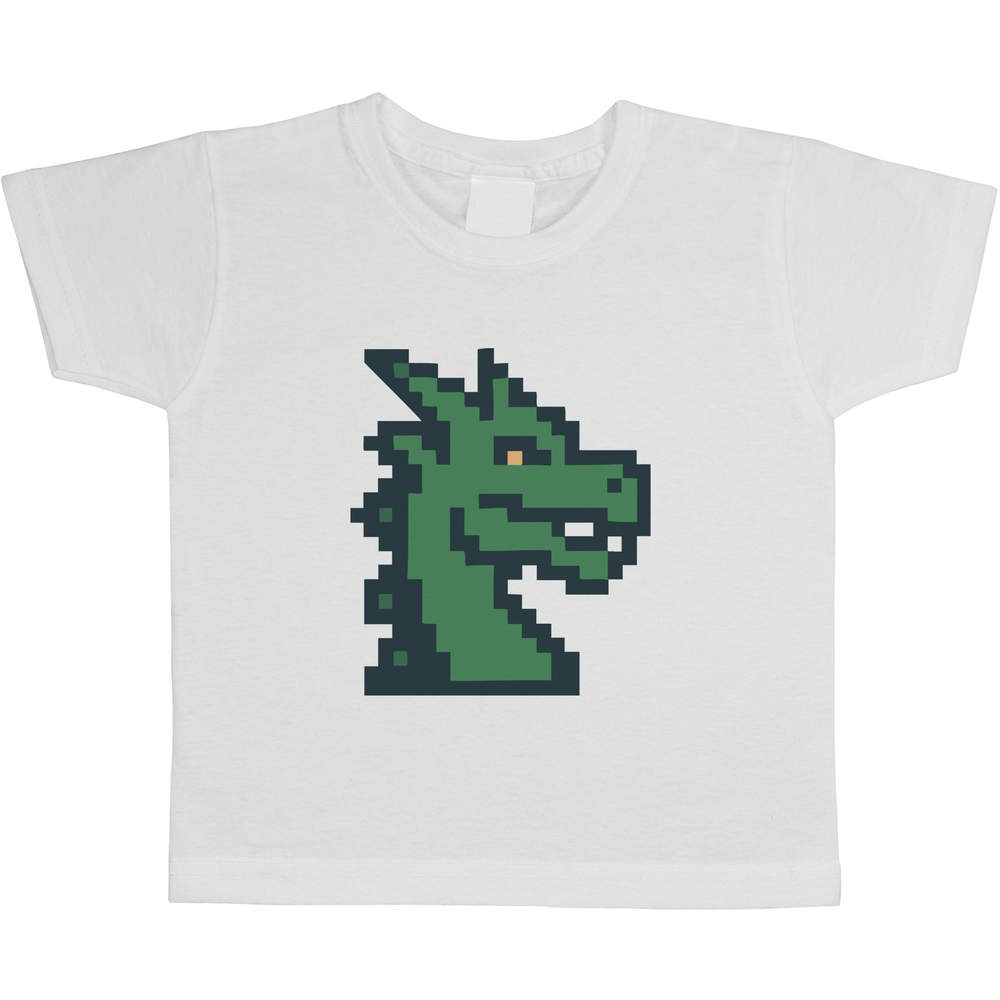 '8-Bit Dragon Head' Children's / Kid's Cotton T-Shirts (TS055441)