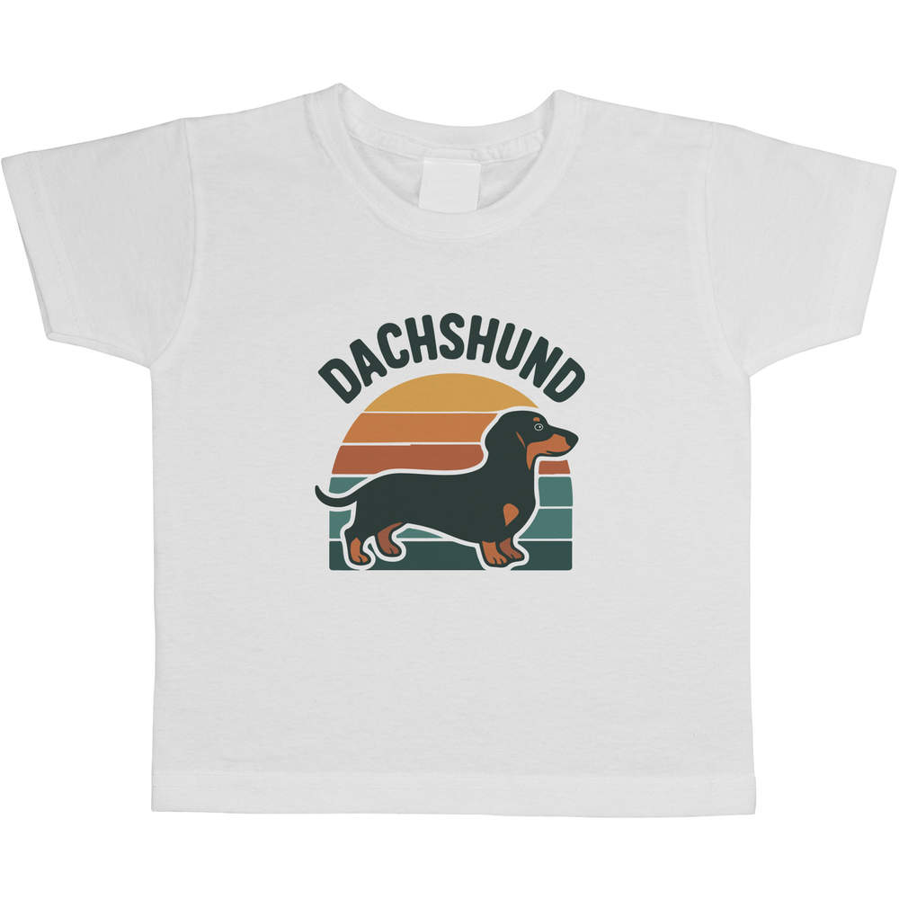 'Dachshund Dog' Children's / Kid's Cotton T-Shirts (TS055625)