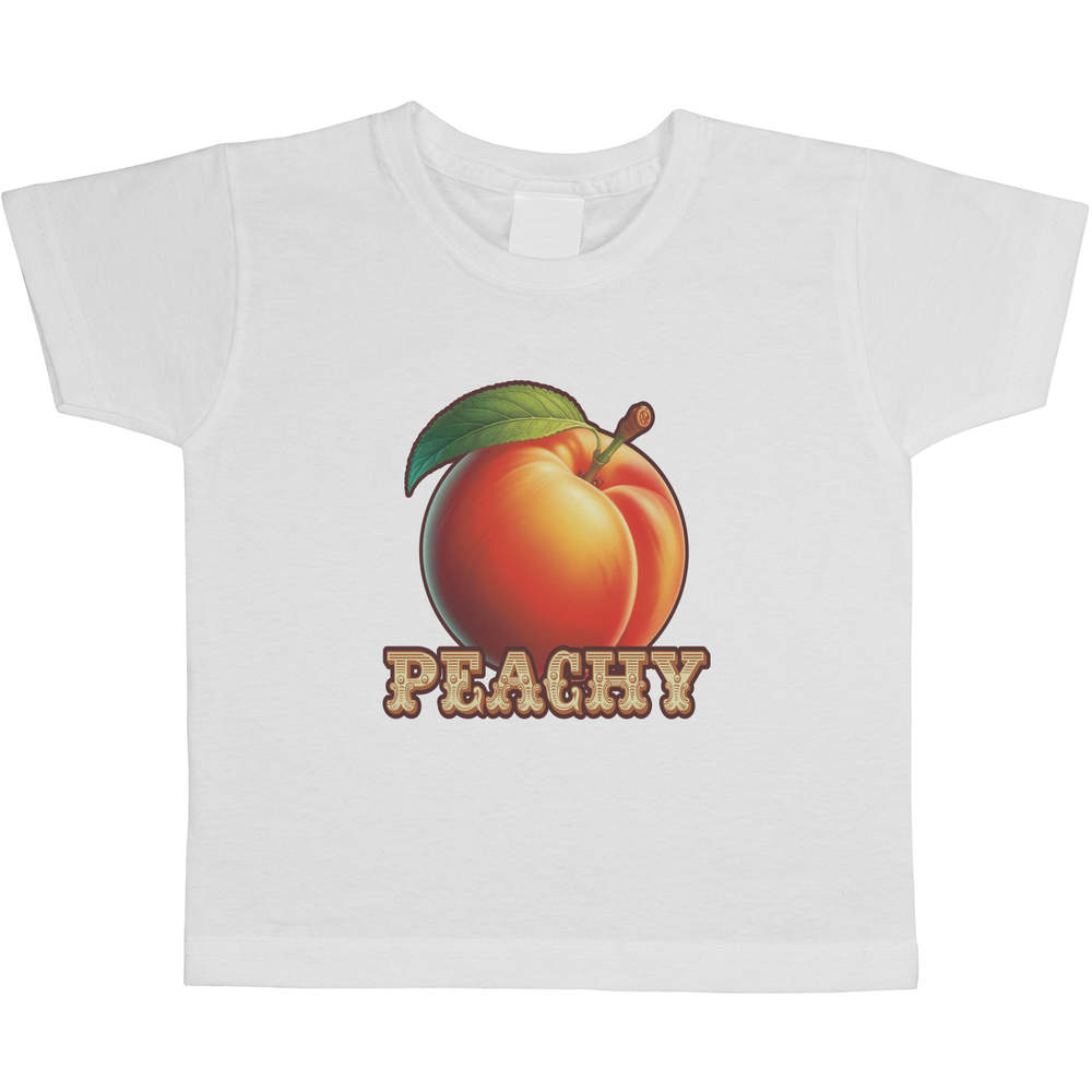 'Juicy Ripe Peach' Children's / Kid's Cotton T-Shirts (TS056015)