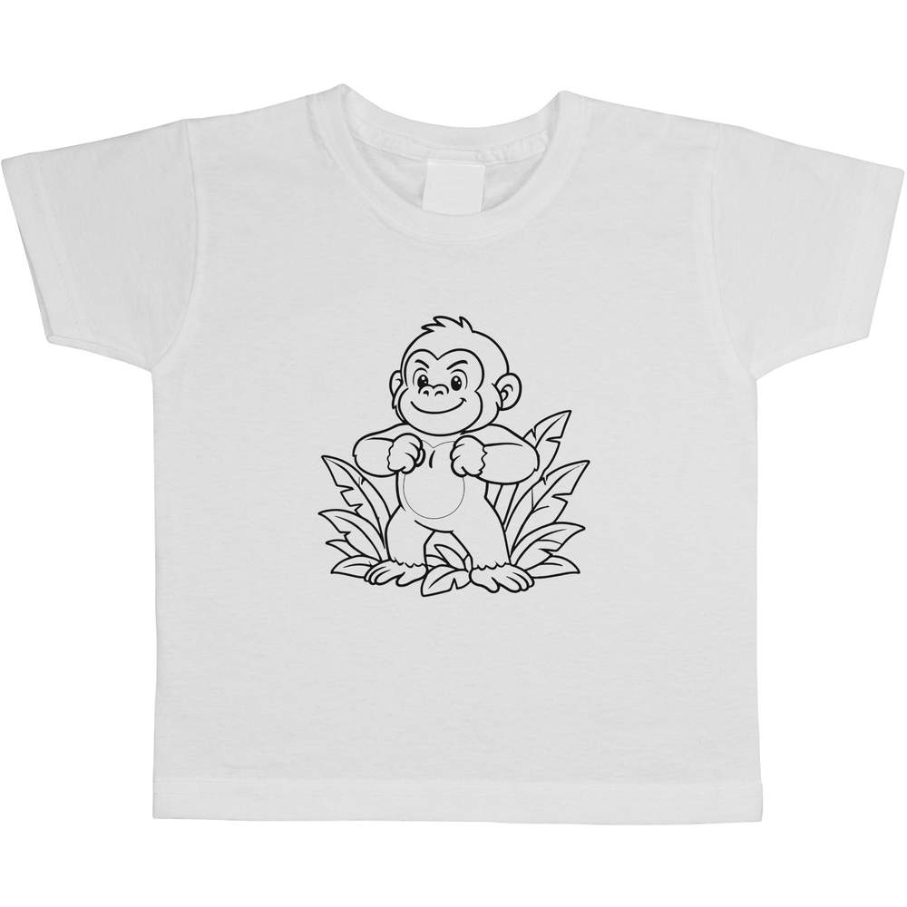 'Proud Baby Gorilla' Children's / Kid's Cotton T-Shirts (TS056545)