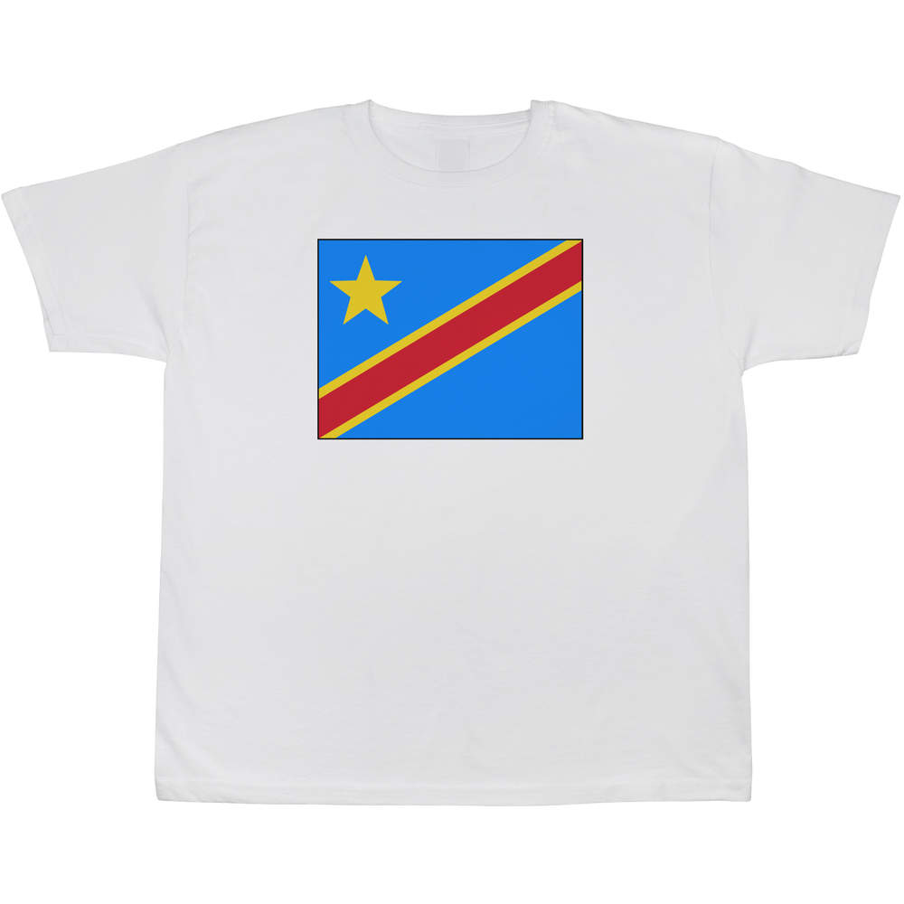 5-6 Years 'Democratic Republic of the Congo' Children's / Kid's T-Shirt (White) (TS00085894)