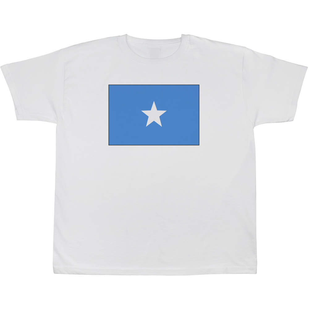 5-6 Years 'Somalia Flag' Children's / Kid's T-Shirt (White) (TS00090616)