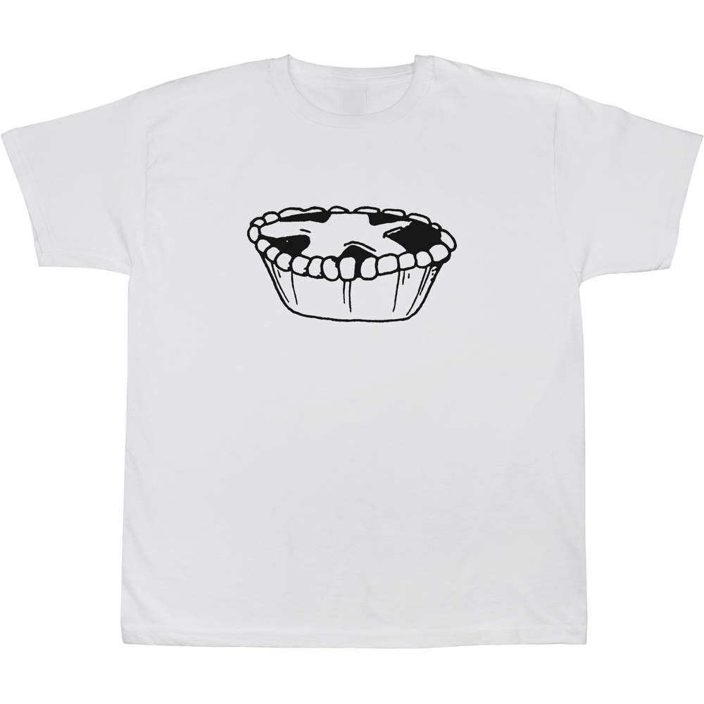 7-8 Years 'Mince Pie' Children's / Kid's T-Shirt (White) (TS00062171)