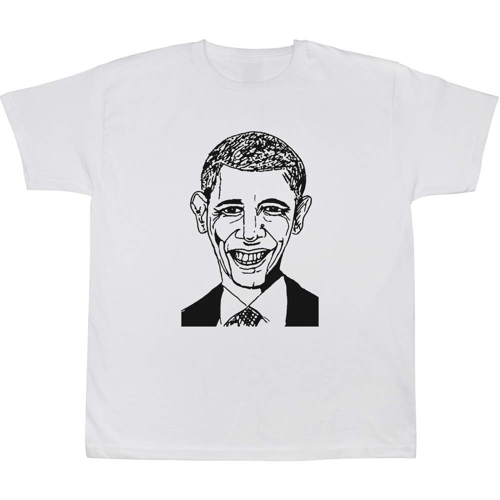 9-11 Years 'Barack Obama' Children's / Kid's T-Shirt (White) (TS00024288)