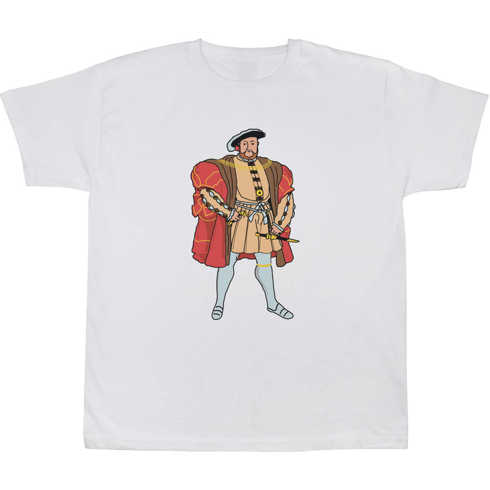9-11 Years 'King Henry VIII' Children's / Kid's T-Shirt (White) (TS00447069)