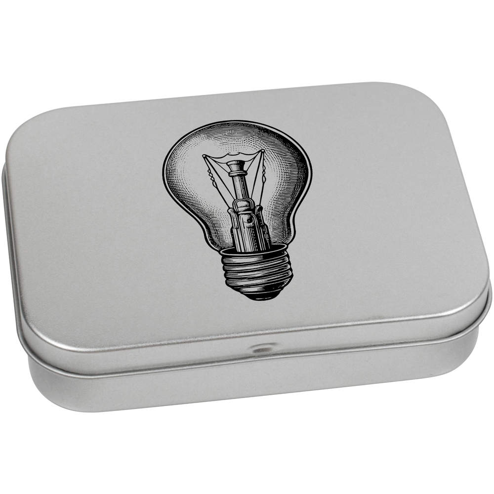 'Light Bulb' Metal Hinged Tin / Storage Box (TT045476) - Bild 7 von 14