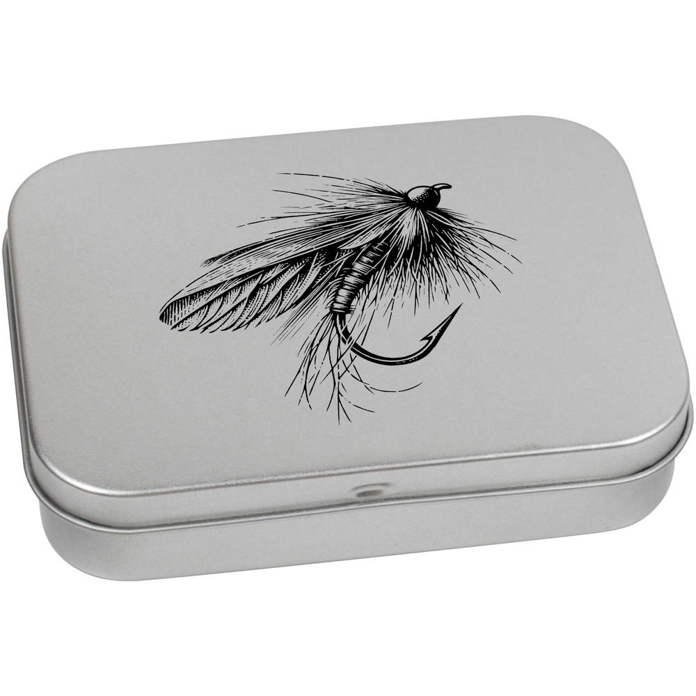 'Fishing Fly' Metal Hinged Tin / Storage Box (TT047591) - Picture 10 of 21
