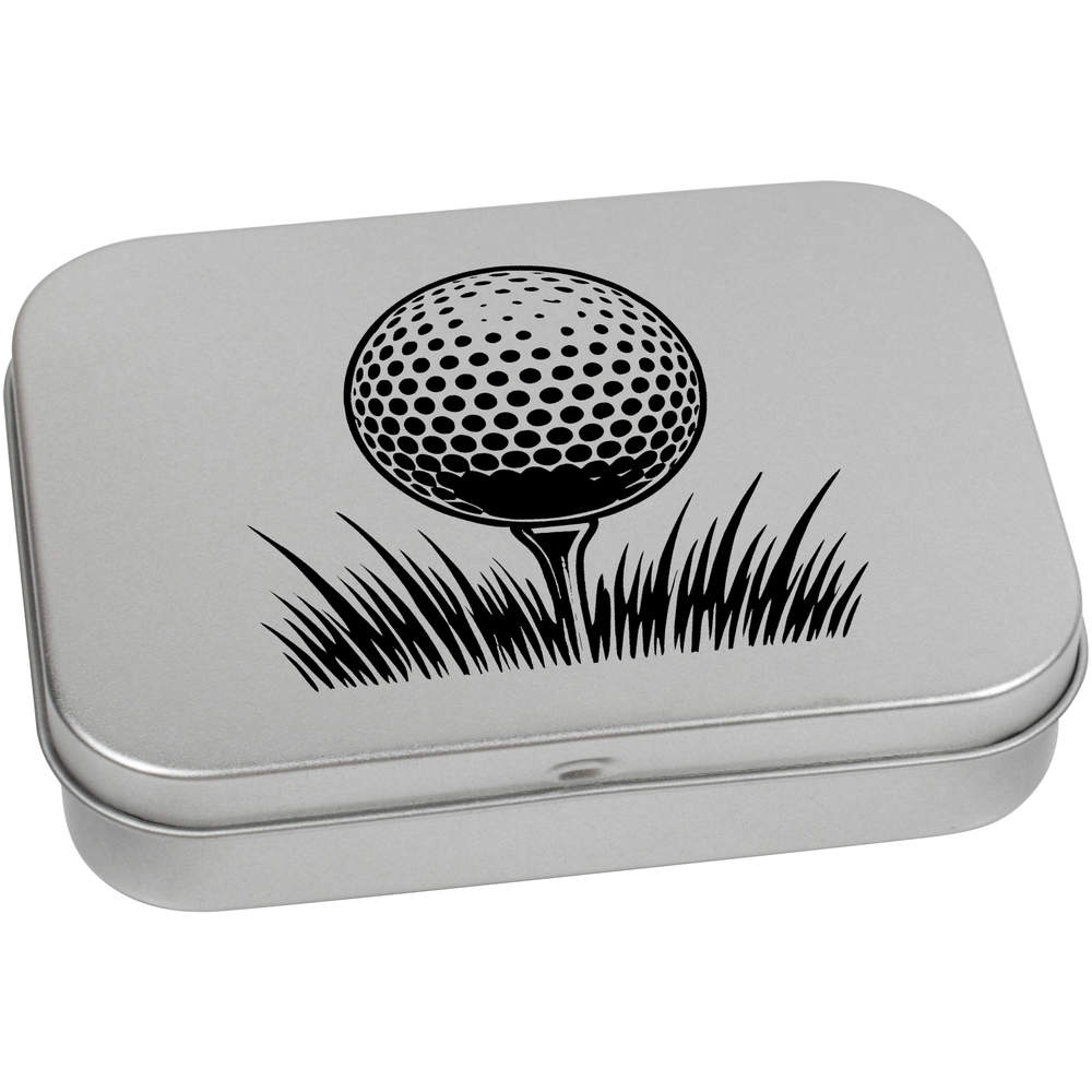 Metall-Scharnierdose / Aufbewahrungsbox "Golfball auf Tee" (TT052645) - Bild 7 von 14
