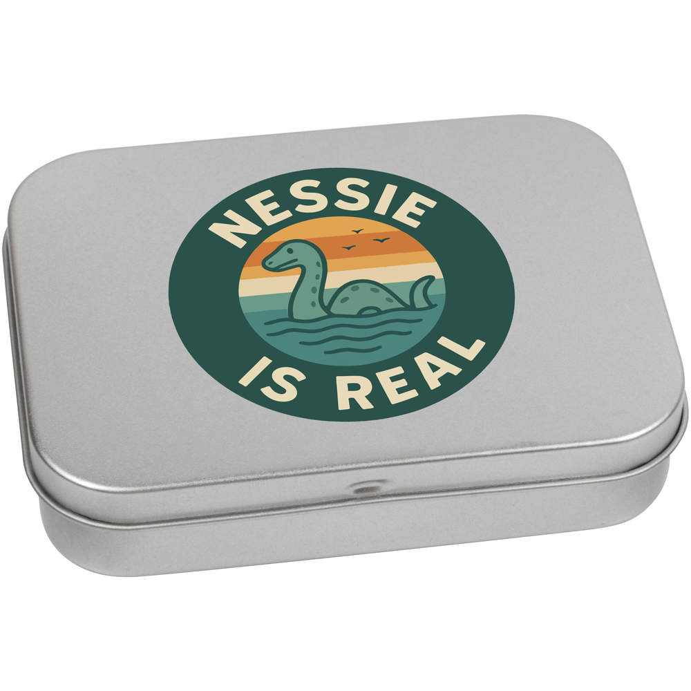 Caja de almacenamiento/estaño con bisagras de metal 'Nessie Is Real' (TT056720) - Imagen 10 de 21
