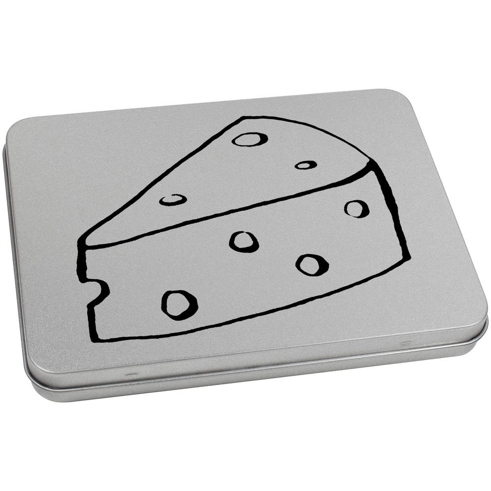 170mm 'Cheese' Metal Hinged Tin / Storage Box (TT00229556)
