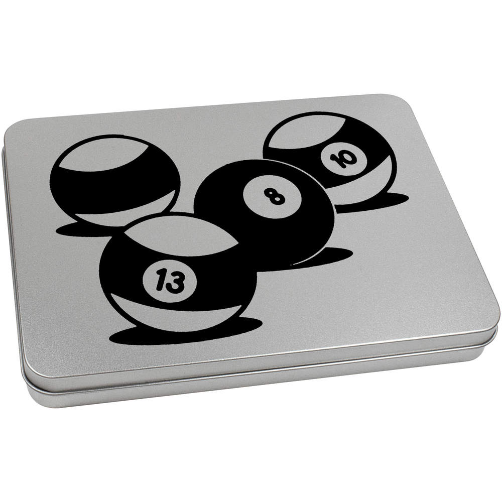 'Pool Balls' Metal Hinged Tin / Storage Box (TT016873) - Picture 16 of 21