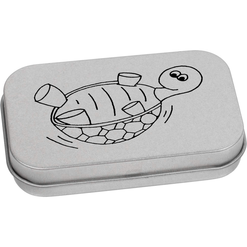 'Tortoise' Metal Hinged Tin / Storage Box (TT000998)