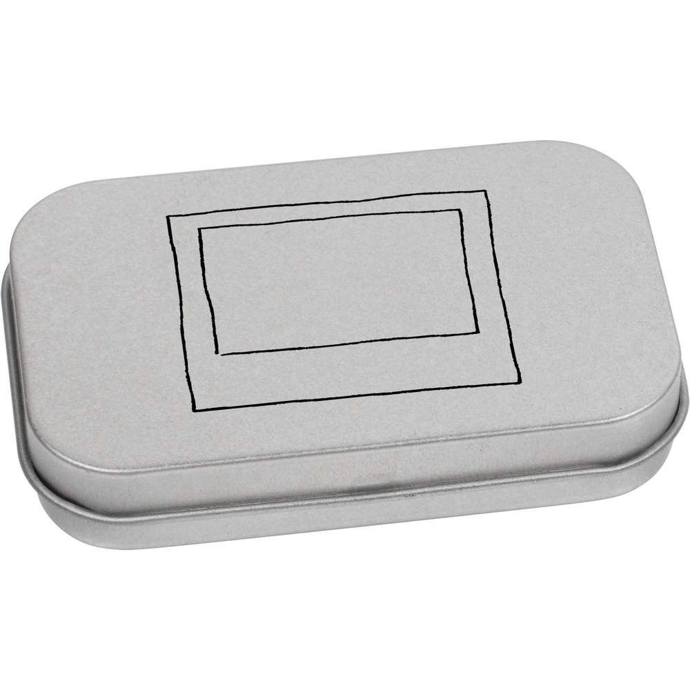 80mm 'Empty Photograph' Metal Hinged Tin / Storage Box (TT00008942)