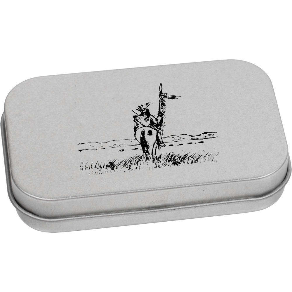 'Native American' Storage / Stationery Tin - Metal Hinged Keepsake Box for Stationery, Crafts, Sweets and Gifts (TT004825)