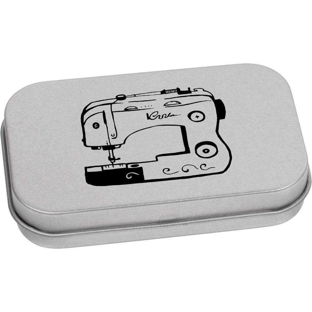 'Sewing Machine' Metal Hinged Tin / Storage Box (TT006987)