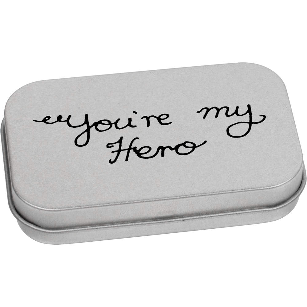 'You're My Hero' Metal Hinged Tin / Storage Box (TT009657)