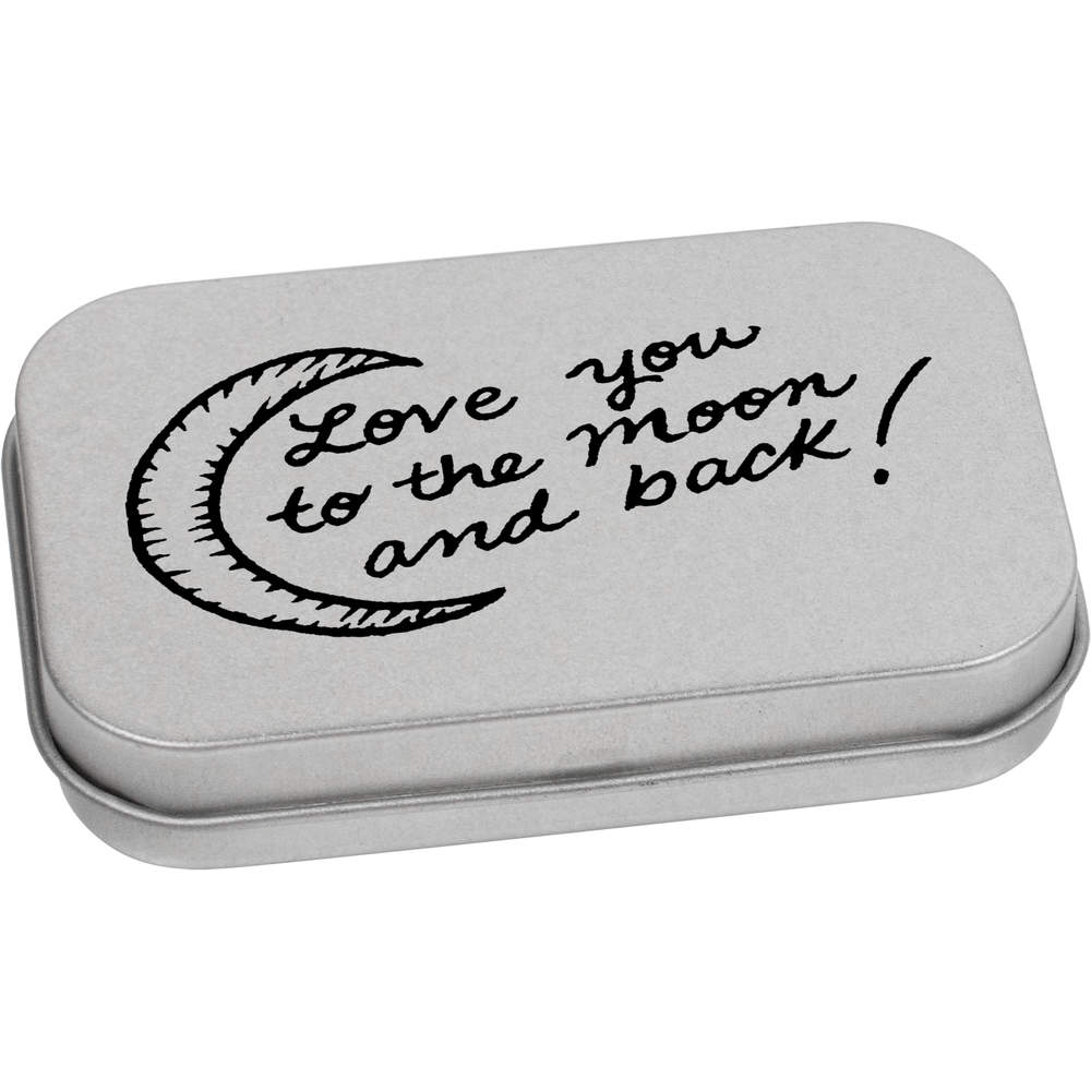 'To The Moon And Back' Metal Hinged Tin / Storage Box (TT011046)