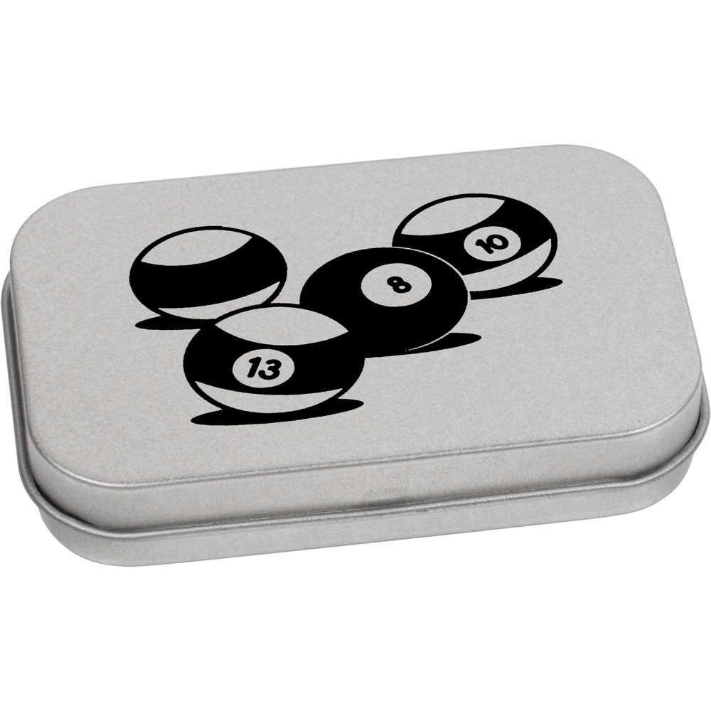 'Pool Balls' Metal Hinged Tin / Storage Box (TT016873) - Picture 4 of 21