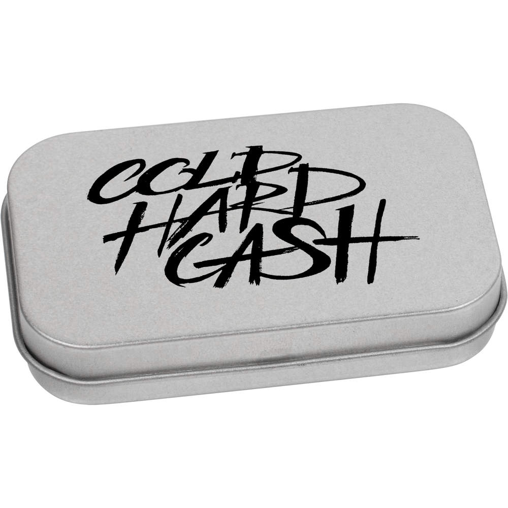 'Cold Hard Cash' Metal Hinged Tin / Storage Box (TT017146)