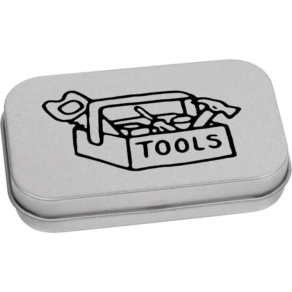 'Tool Box' Metal Hinged Tin / Storage Box (TT017891)