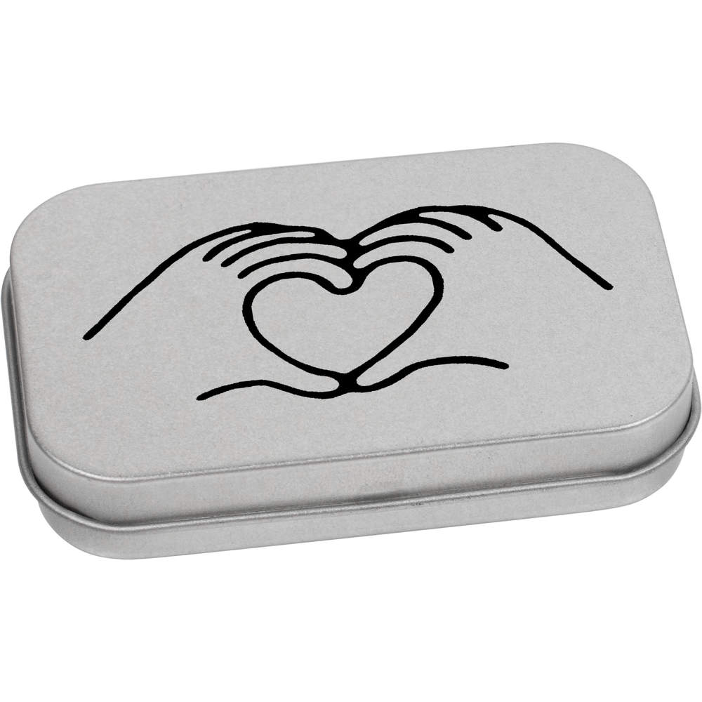 'Heart Hands' Metal Hinged Tin / Storage Box (TT018265)
